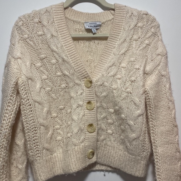 Wool Button Up Cardigan - Picture 2 of 3